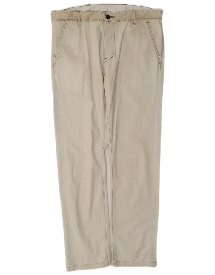 Pantaloni chino dritti da uomo Levi's W38 L32 bianchi