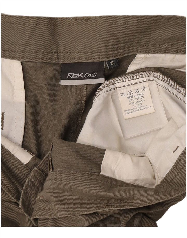 Pantaloncini cargo da uomo Reebok XL W38 cotone kaki
