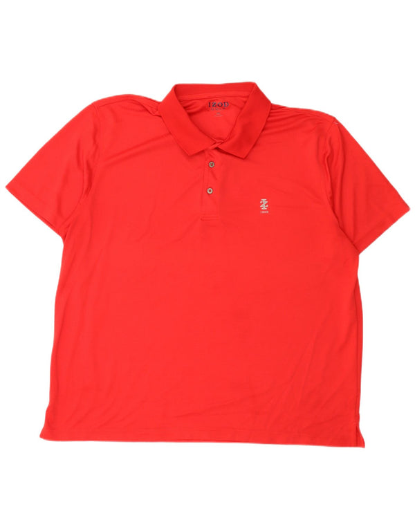 Polo da uomo IZOD 2XL rossa in poliestere