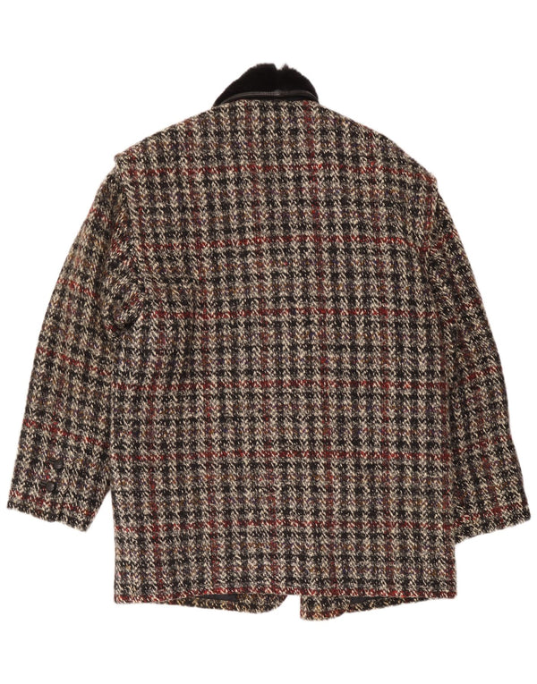 Giacca blazer doppiopetto da uomo Breco IT 48 medio a quadri multicolore