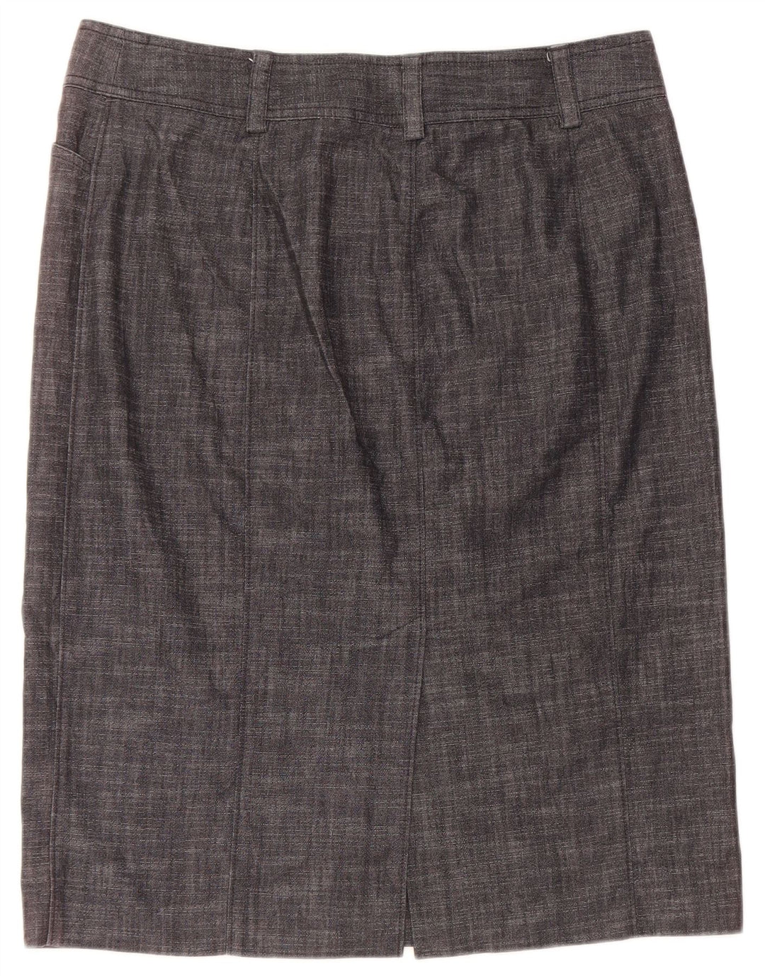 Gonna dritta da donna J. CREW US 12 Large W32 Cotone grigio