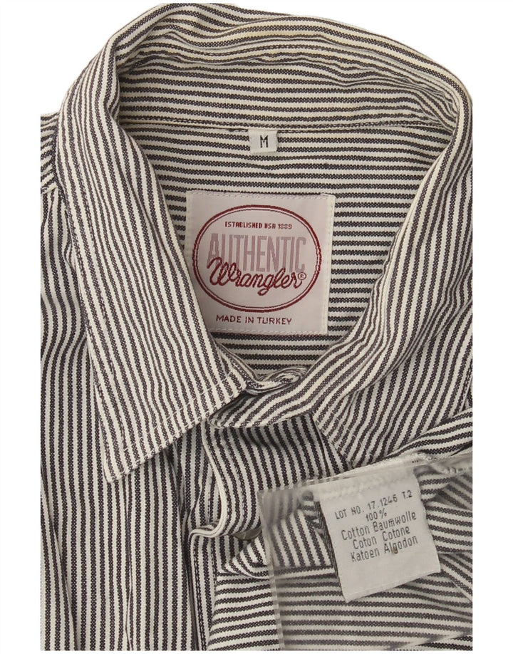 Camicia da uomo Wrangler in cotone gessato grigio medio