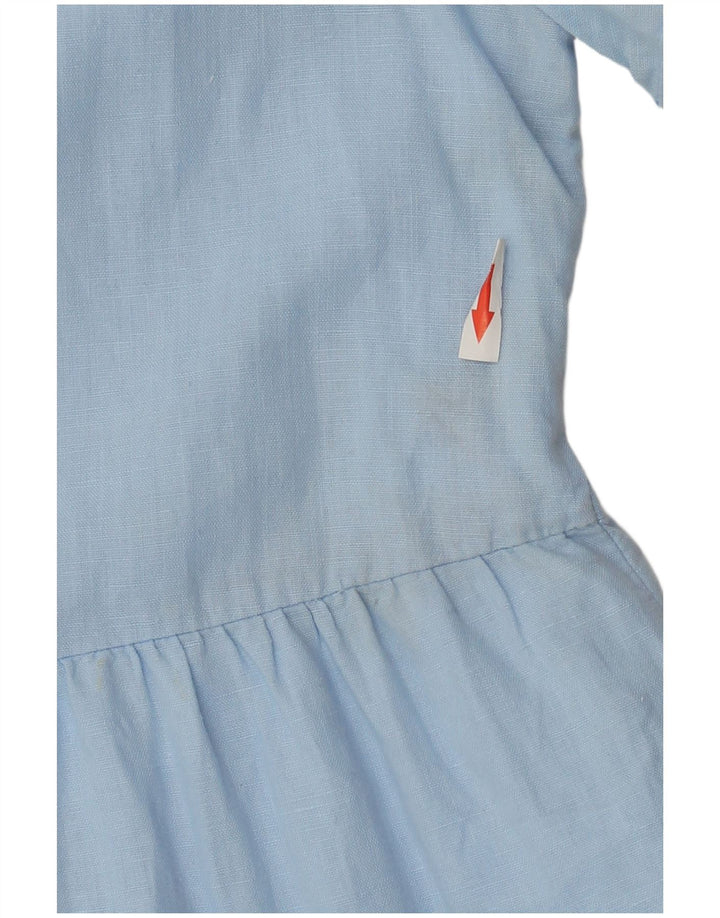 Abito a strati da donna Zara UK 14 Lino blu medio