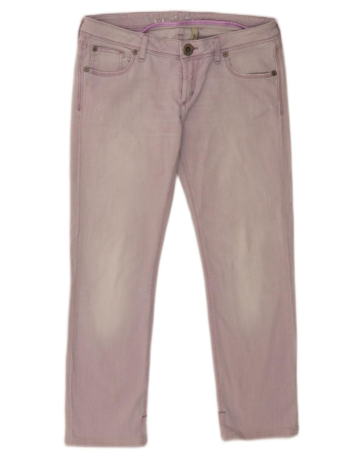 Jeans slim da donna Guess W30 L26 cotone viola