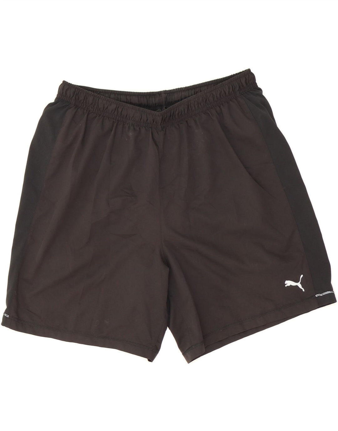 PUMA Mens Sport Shorts Large  Black Colourblock Polyester Vintage Puma and Second-Hand Puma from Messina Hembry 