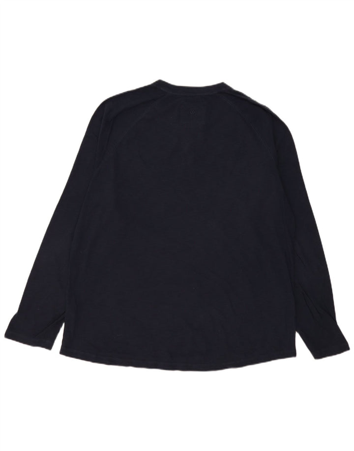 Top da uomo a maniche lunghe Fat Face 2XL cotone blu navy