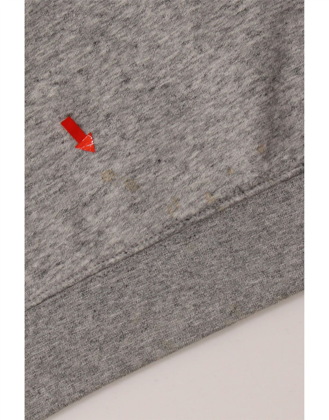 Felpa grafica da uomo Champion, maglione piccolo, cotone chiazzato grigio