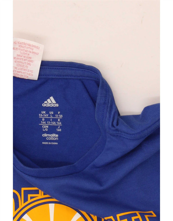 Maglietta grafica Adidas da ragazzo, 13-14 anni, grande, blu