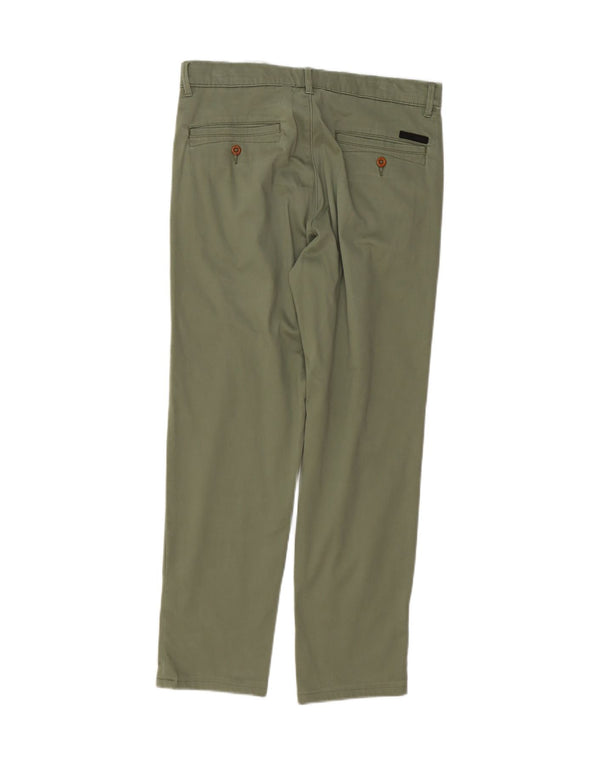 Pantaloni chino dritti da uomo Jack & Jones W30 L30 cotone verde