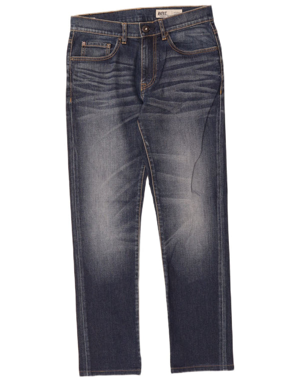 Jeans dritti da uomo Rifle W33 L31 in cotone blu