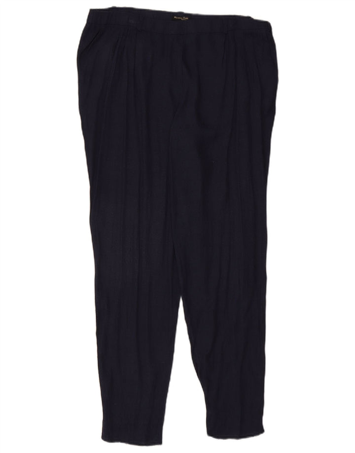 Pantaloni chino affusolati da donna Massimo Dutti W32 L28 Blu navy