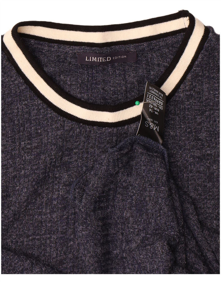 Maglietta da donna Marks & Spencer Top UK 14 Medium Navy Blue Flecked