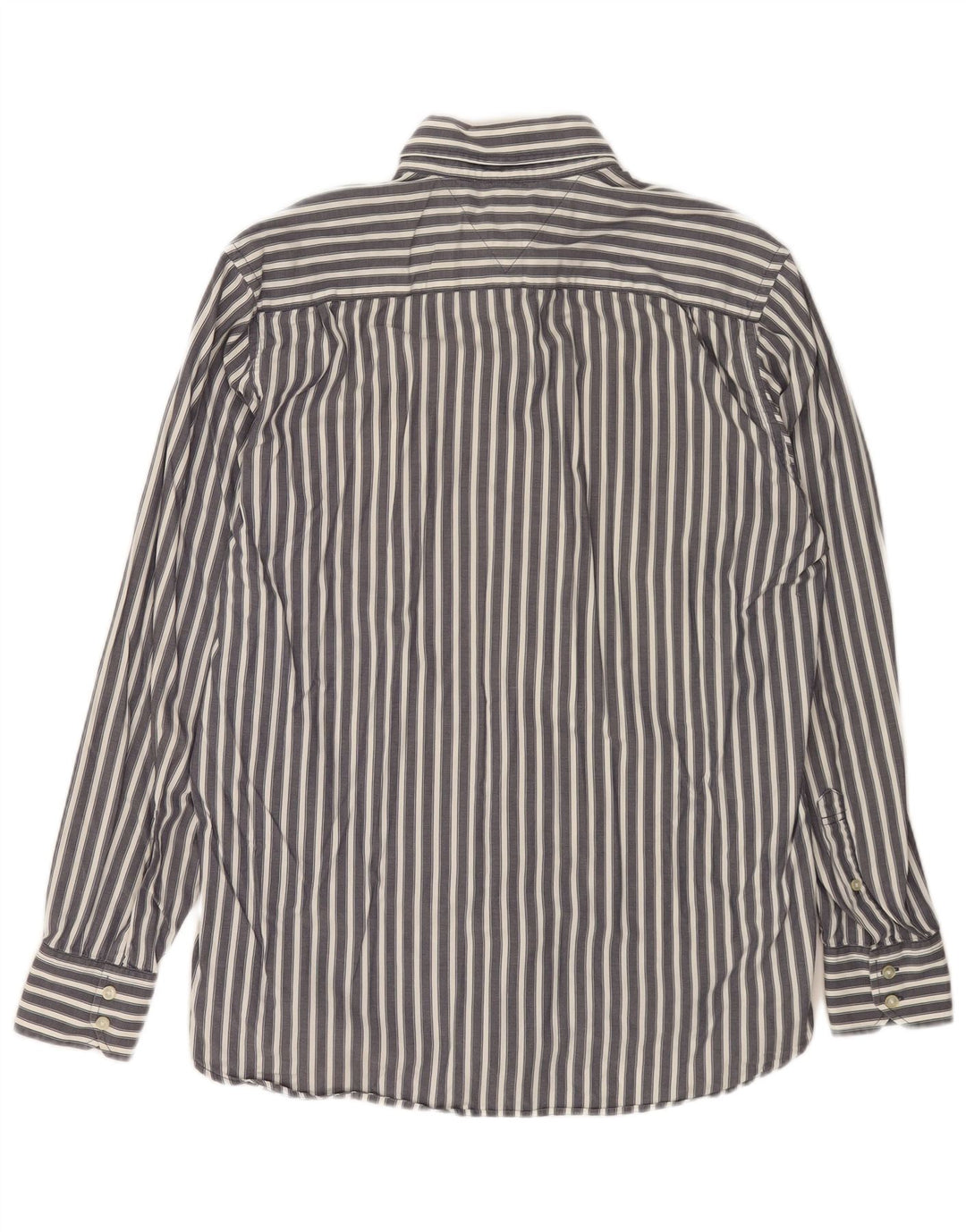 TOMMY HILFIGER Camicia da uomo in cotone gessato grigio medio