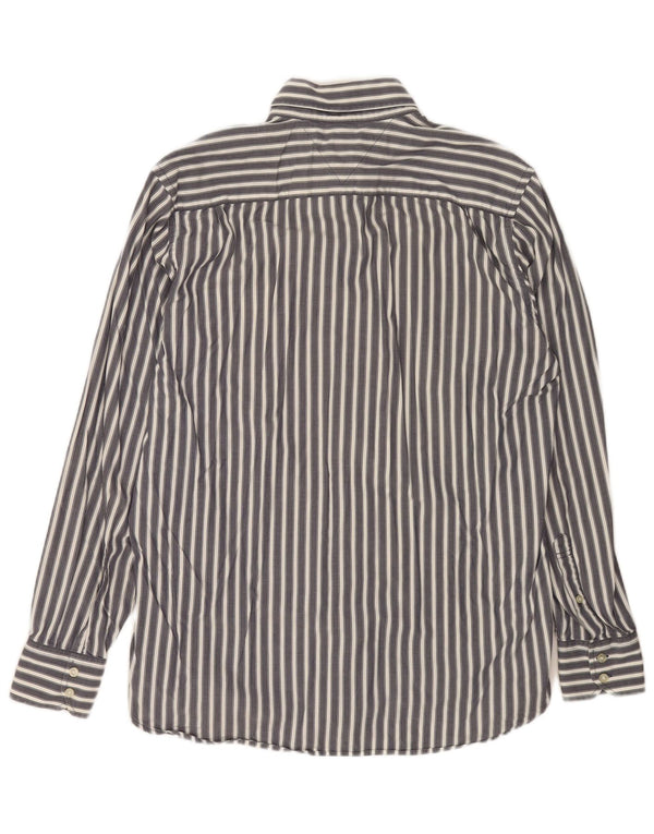 TOMMY HILFIGER Camicia da uomo in cotone gessato grigio medio