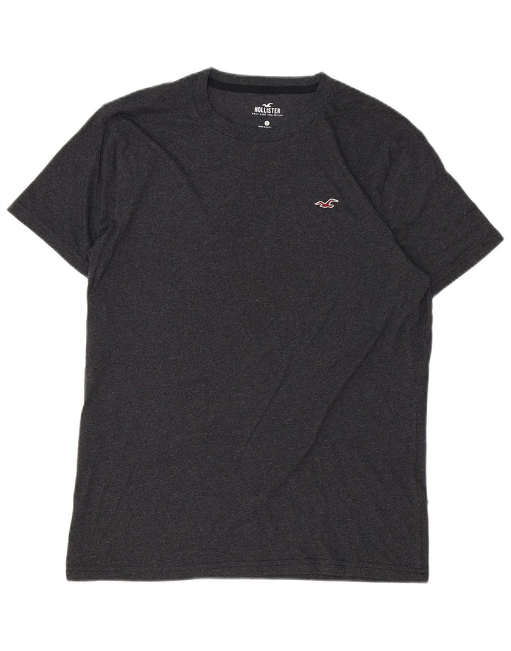 T-shirt da uomo HOLLISTER Top piccola in cotone grigio