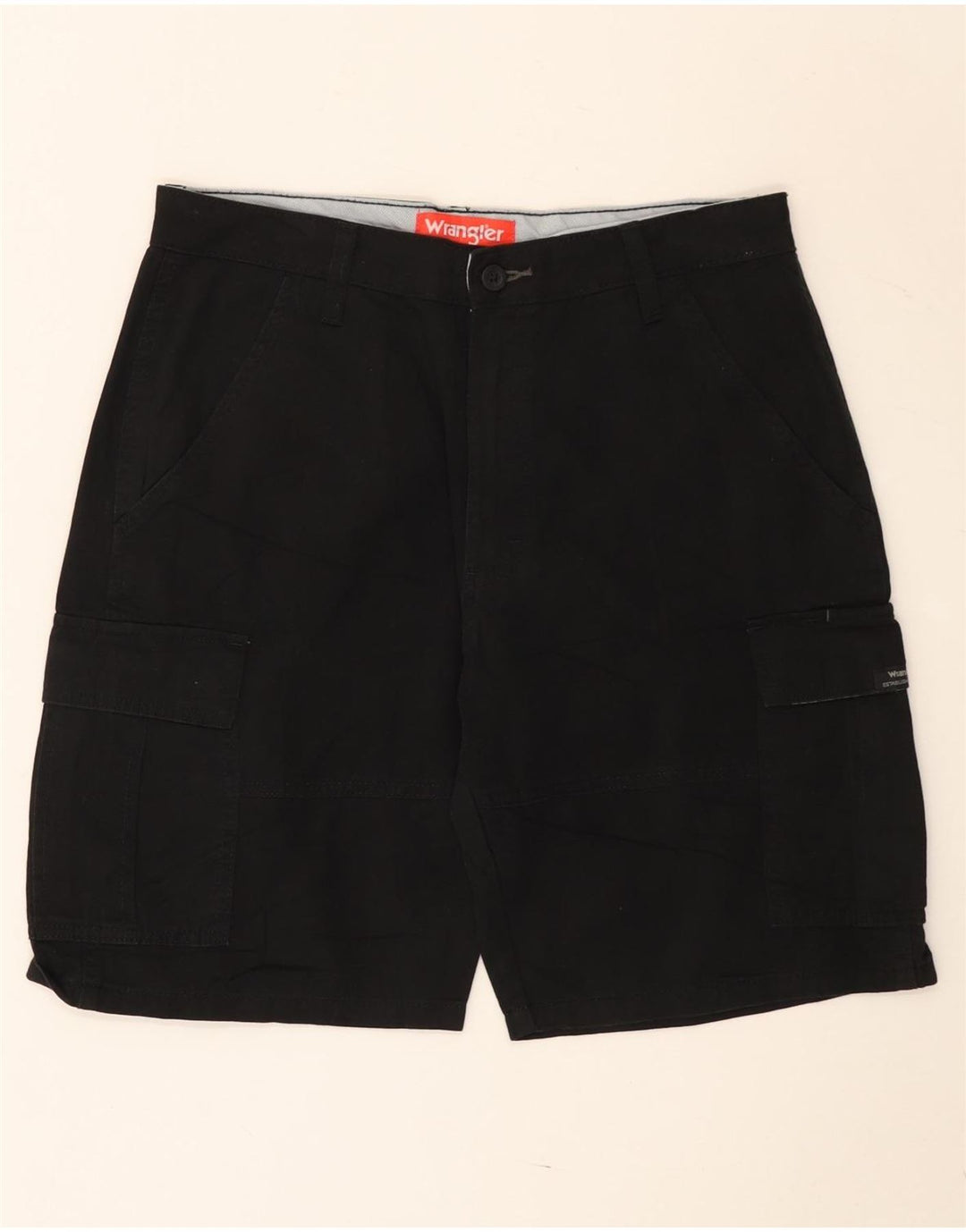Pantaloncini cargo da uomo Wrangler W30 cotone nero medio