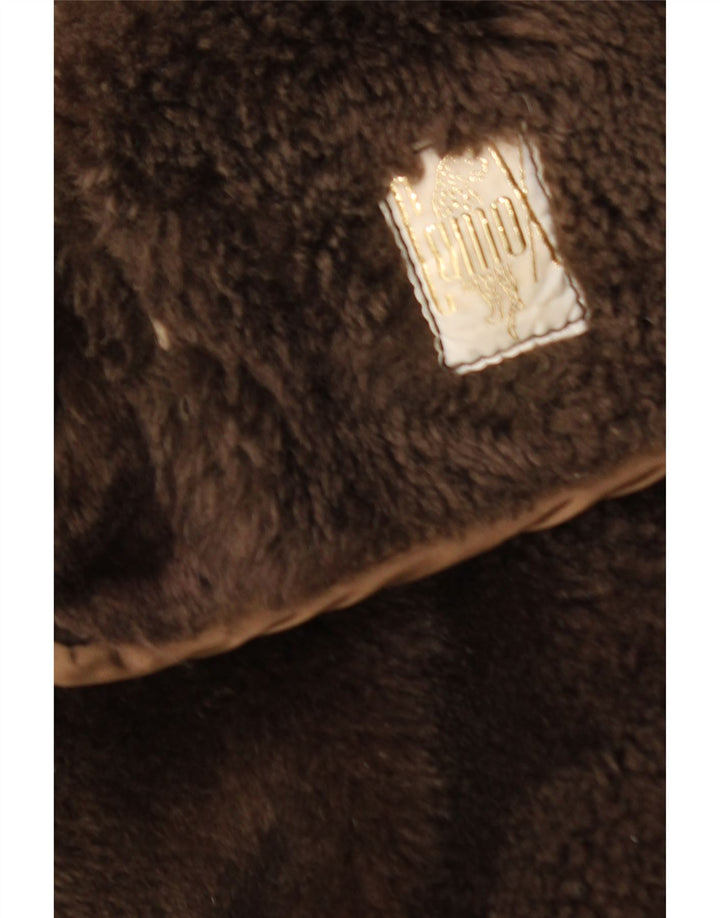 Cappotto vintage in shearling da uomo UK 40 Grande shearling marrone