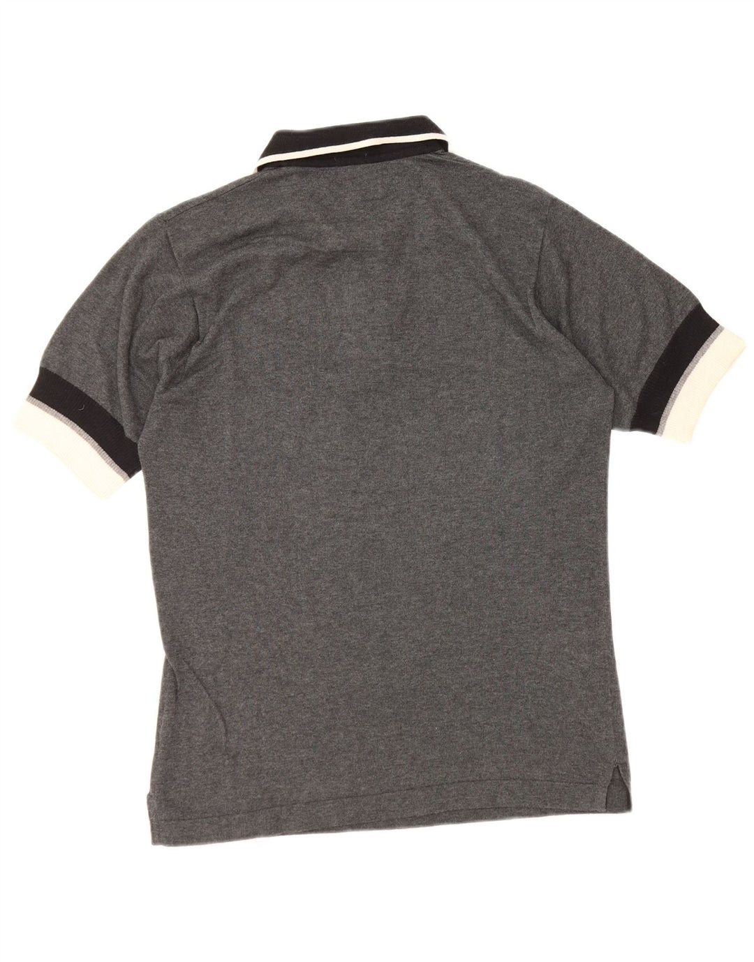 Polo da uomo Fila Small in cotone color block grigio