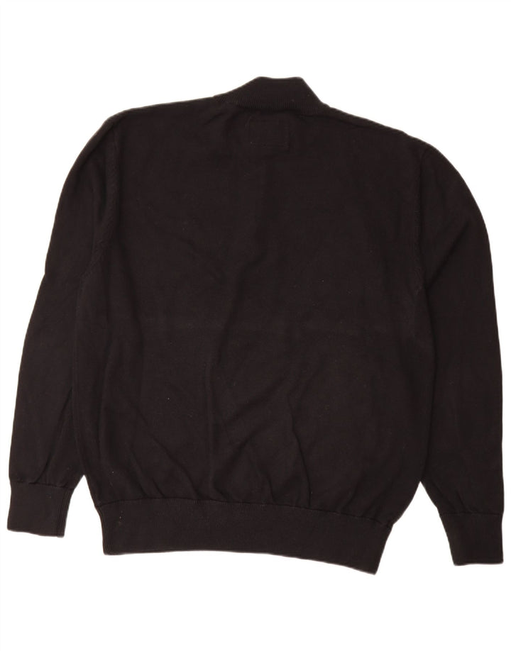 Maglione maglione con zip da uomo Jack Wills XL in cotone nero