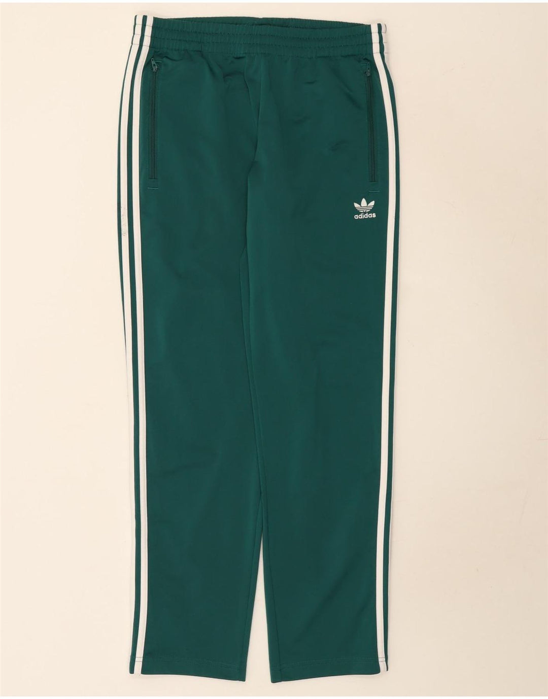 Pantaloni da tuta da uomo Adidas in poliestere verde medio