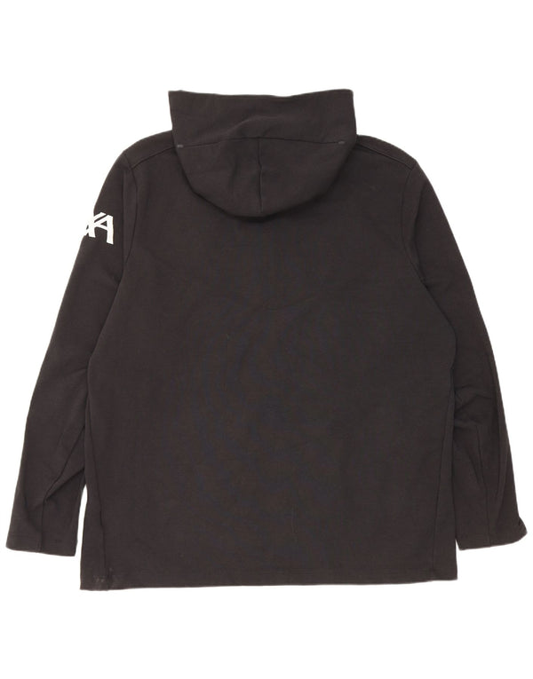 Felpa con cappuccio e zip Nike Liverpool da uomo XL in cotone nero