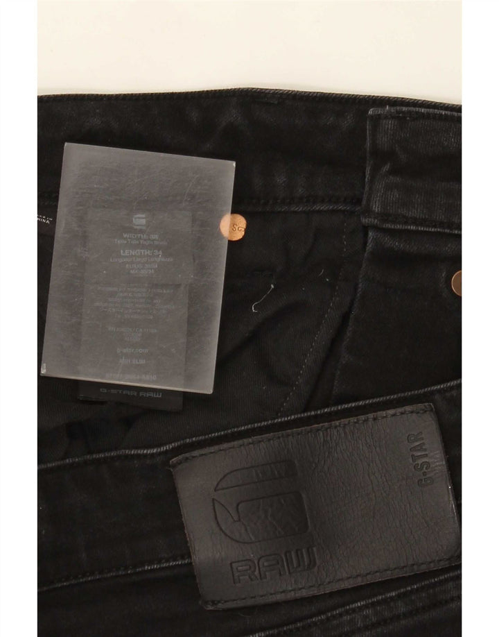 Jeans slim da uomo G-Star 3301 W38 L34 cotone nero