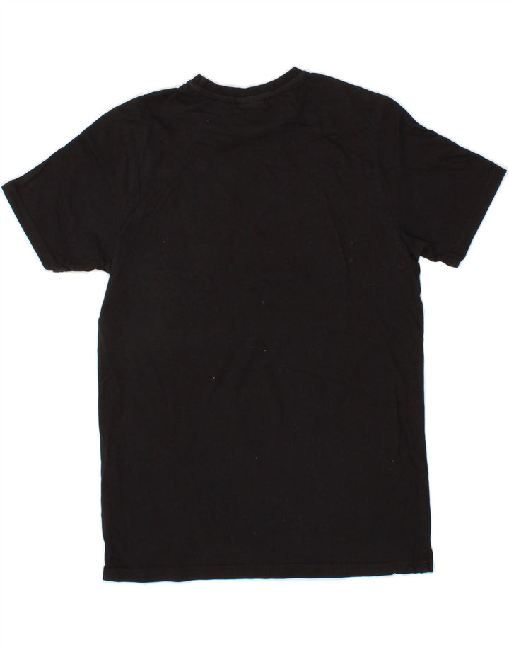 ELLESSE Mens Graphic T-Shirt Top Medium Black Cotton Vintage Ellesse and Second-Hand Ellesse from Messina Hembry 