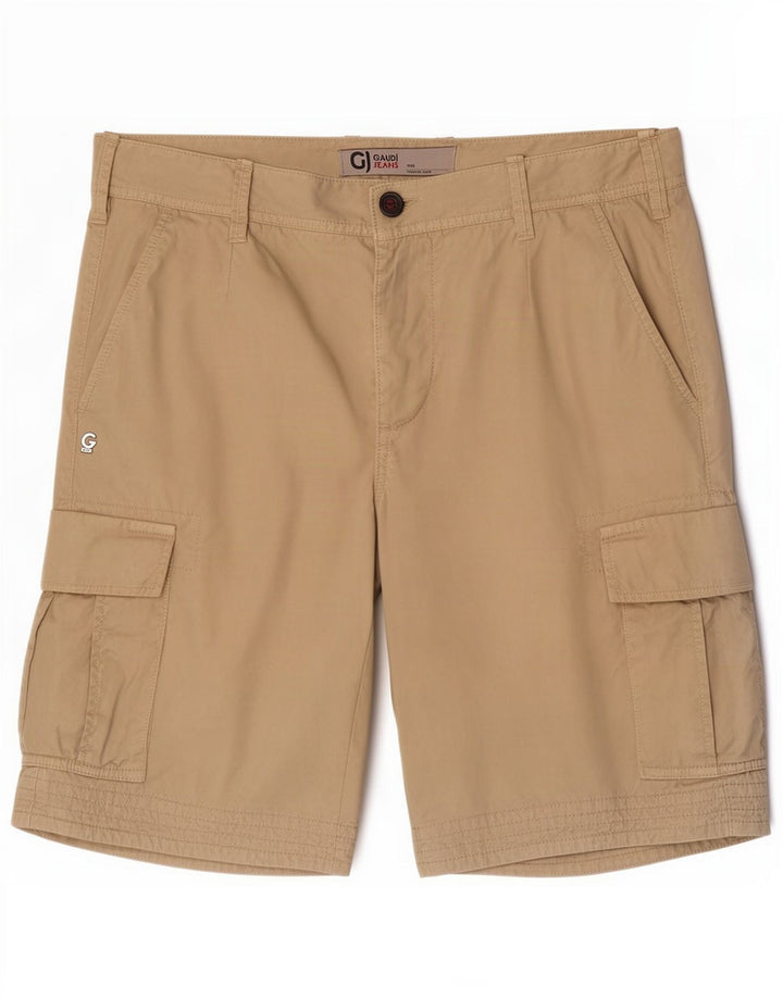 Gaudi Pantaloncini cargo regolari da uomo medi W31 Cotone beige