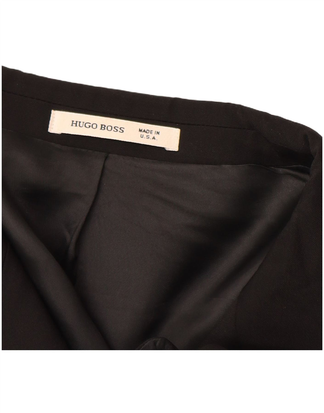 Giacca blazer da uomo a 2 bottoni HUGO BOSS EU 56 3XL nera in lana vergine