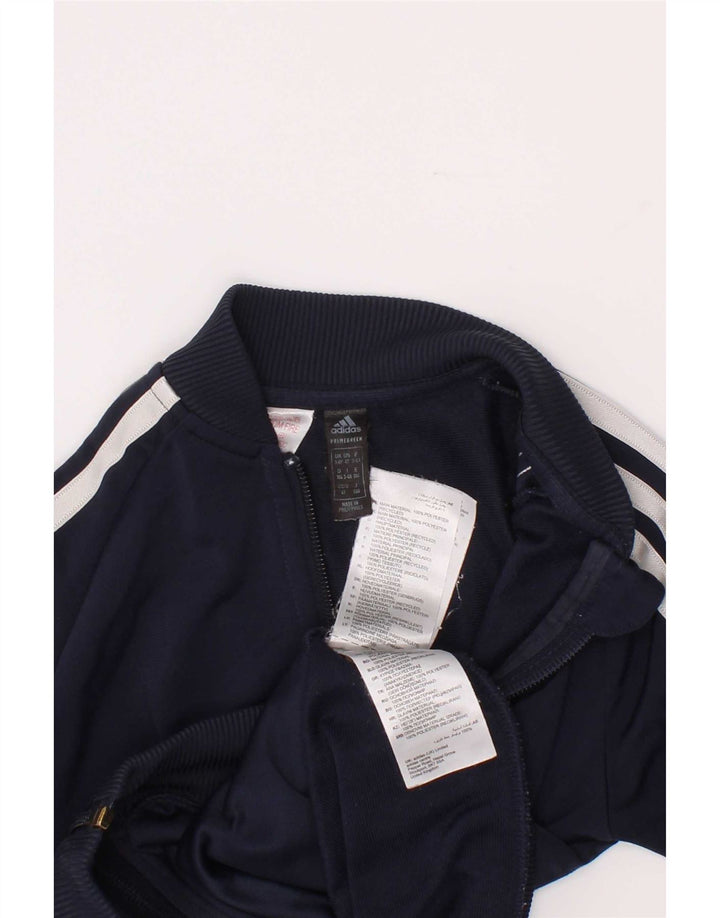 Giacca da tuta da ragazzo Adidas 3-4 anni in poliestere blu navy