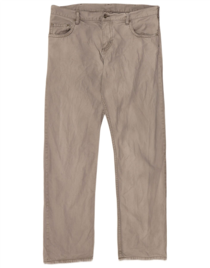 Jeans slim da uomo CARHARTT W36 L34 cotone grigio