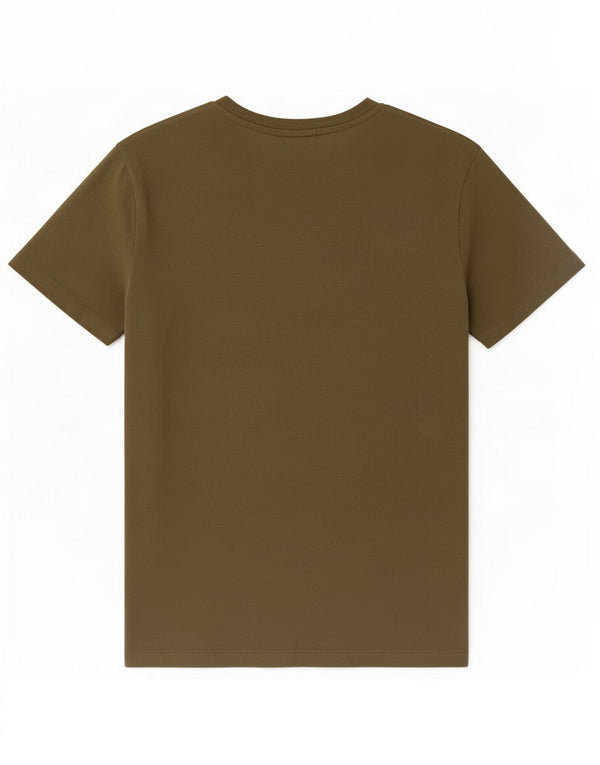 T-shirt da uomo Diesel Top in cotone kaki medio