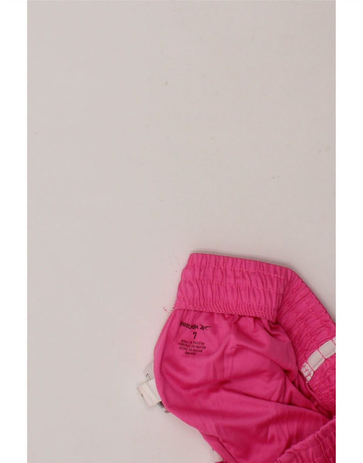 REEBOK Girls Sport Shorts 6-7 Years  Pink Polyester Vintage Reebok and Second-Hand Reebok from Messina Hembry 