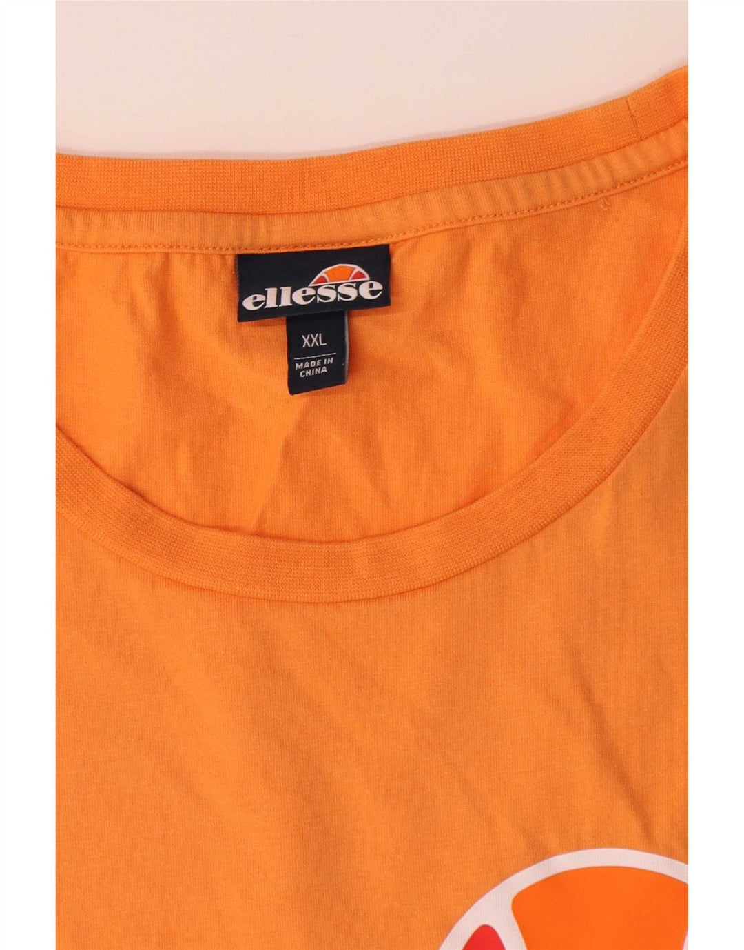T-shirt grafica da uomo Ellesse Top 2XL in cotone arancione