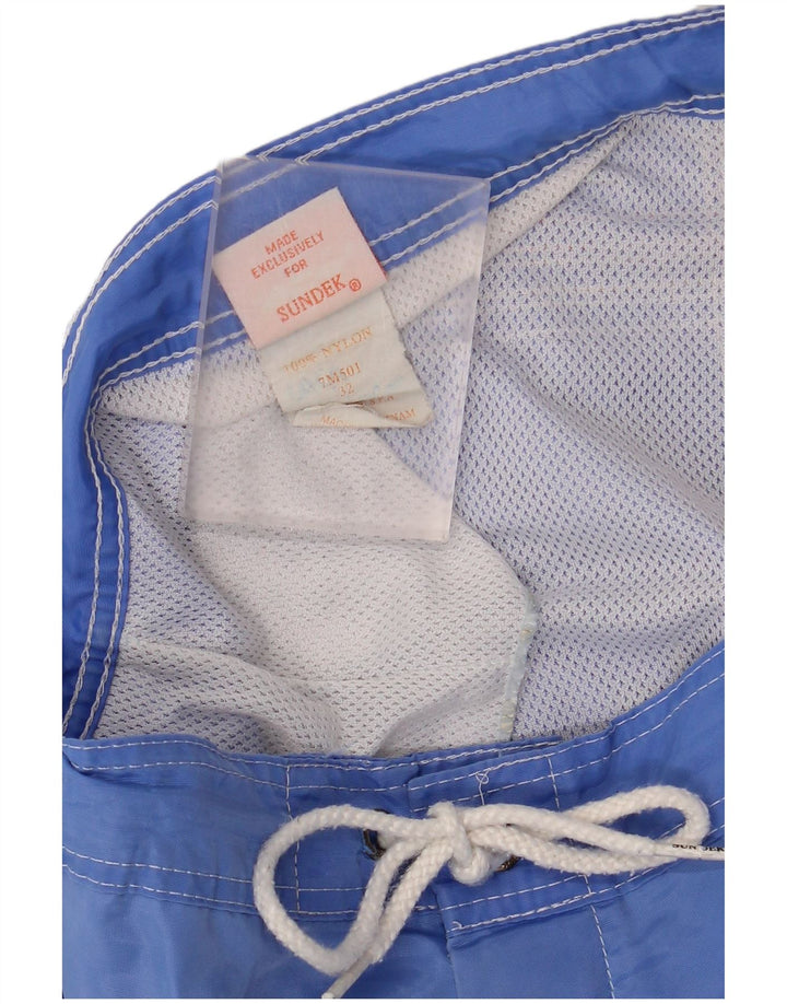 Pantaloncini da bagno da uomo SUNDEK in nylon blu medio