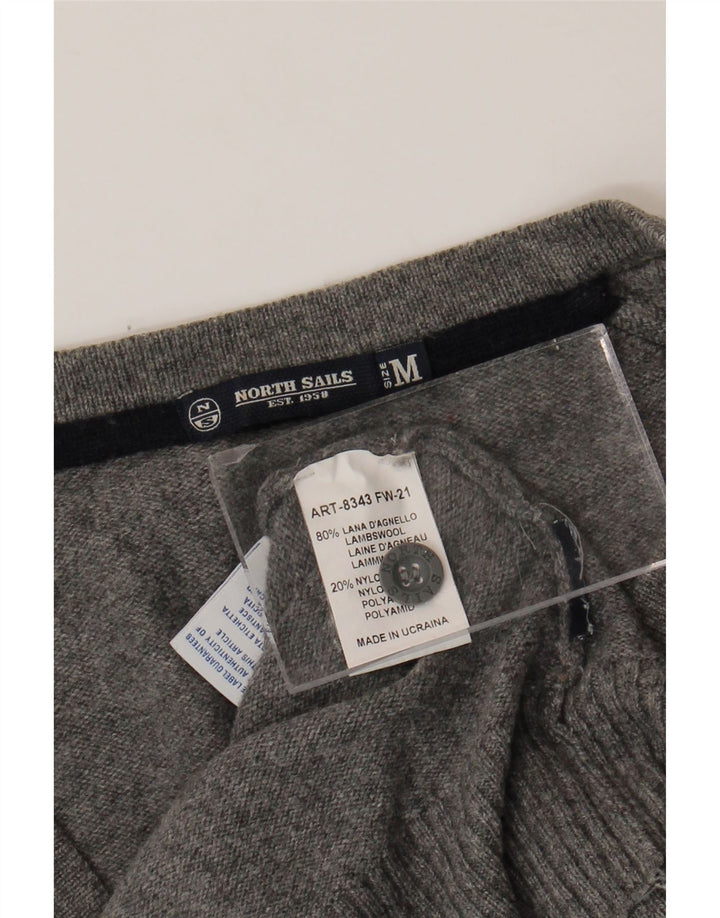 Maglione cardigan da uomo North Sails in lana grigio medio