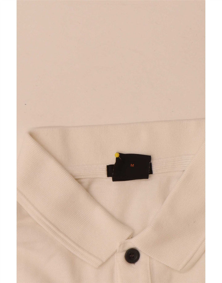 Polo da uomo slim fit Hugo Boss in cotone bianco medio