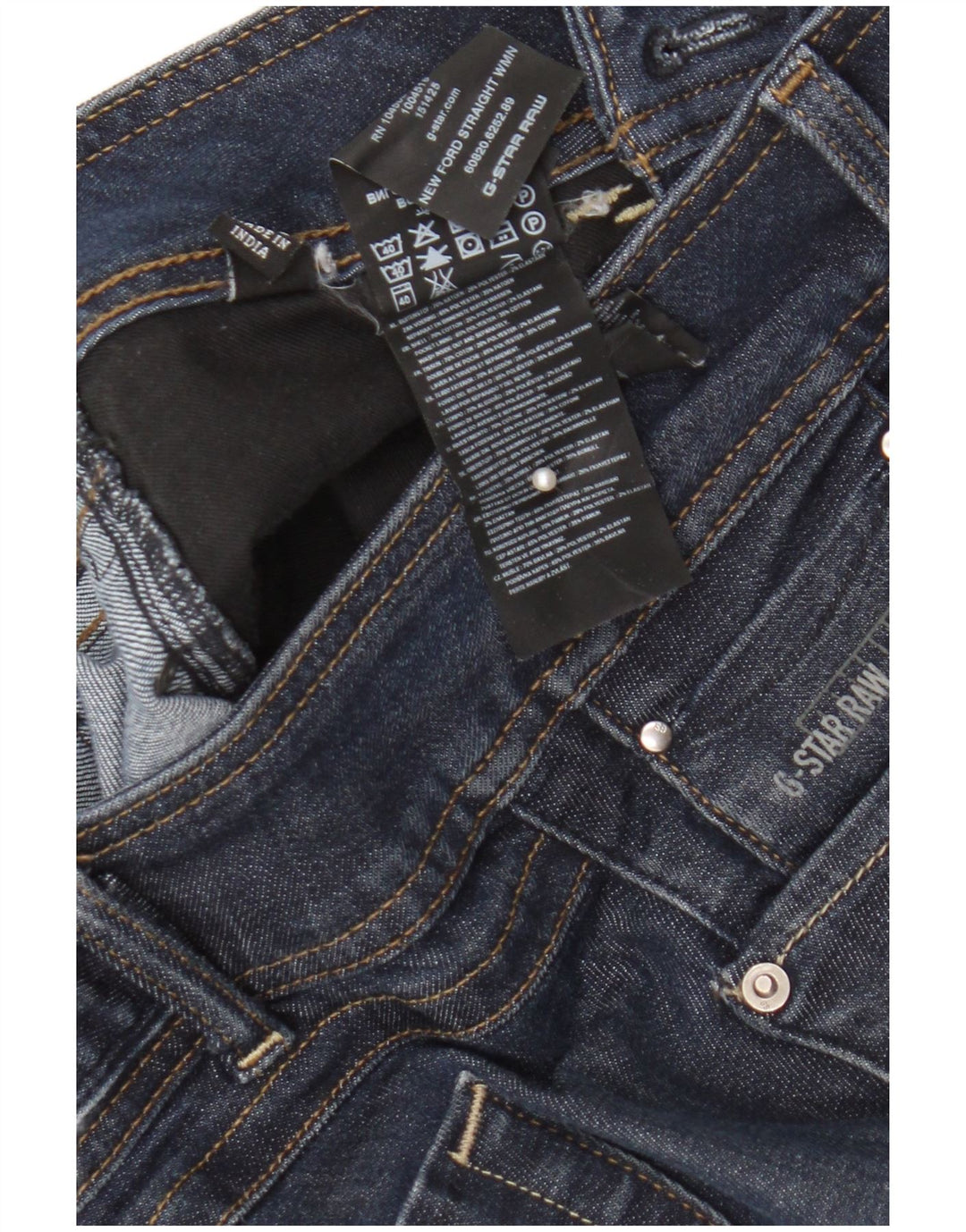 Jeans dritti da donna G-Star W29 L36 cotone blu navy