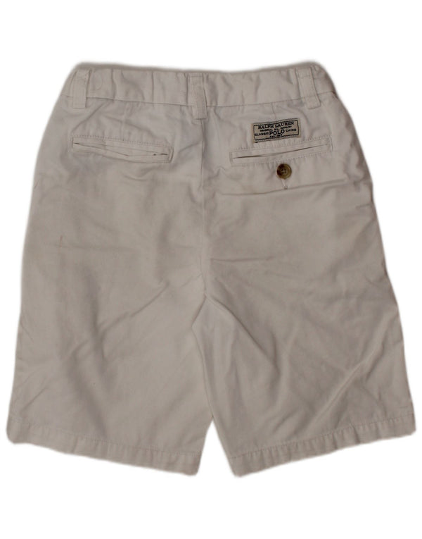 POLO RALPH LAUREN Pantaloncini chino da bambino 6-7 anni W22 Cotone bianco