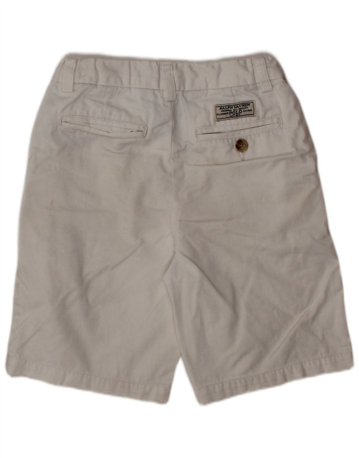 POLO RALPH LAUREN Pantaloncini chino da bambino 6-7 anni W22 Cotone bianco