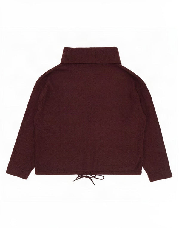 Maglione in pile oversize da donna Marks & Spencer UK 16 Large Bordeaux