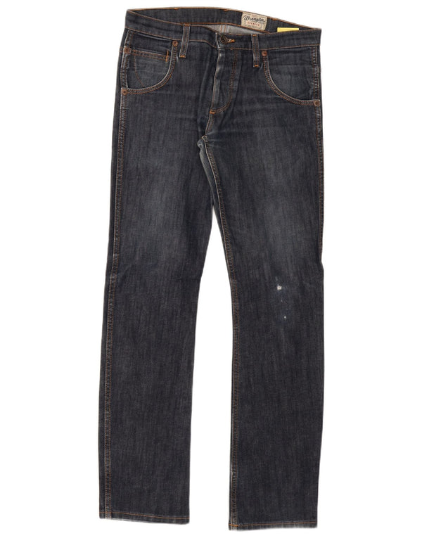 Jeans dritti da uomo Spencer Wrangler W30 L34 cotone blu navy