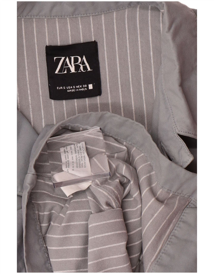 Giubbotto bomber da uomo ZARA UK 36 piccolo cotone grigio