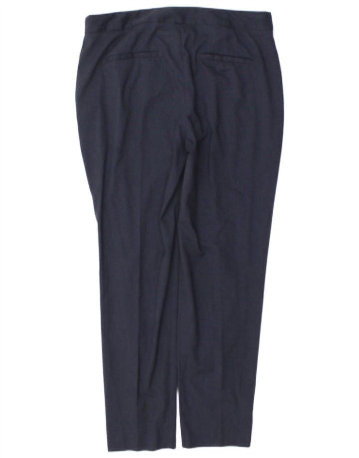 Pantaloni da abito slim da donna Zara EU 38 Small W28 L28 Poliestere blu navy