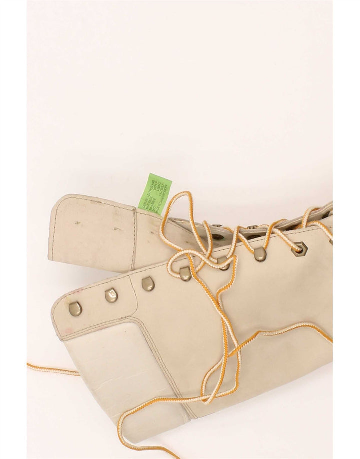 Stivali alti al ginocchio in pelle da donna Timberland taglia UK 6 Pelle beige