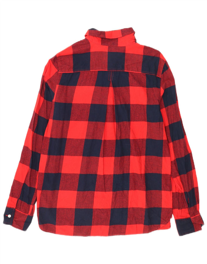 Camicia in flanella pullover da donna Tommy Hilfiger UK 14 Medium Red Gingham