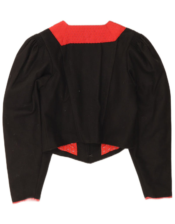 Giacca vintage da donna Trachten Bolero EU 38 Medium Black Colourblock