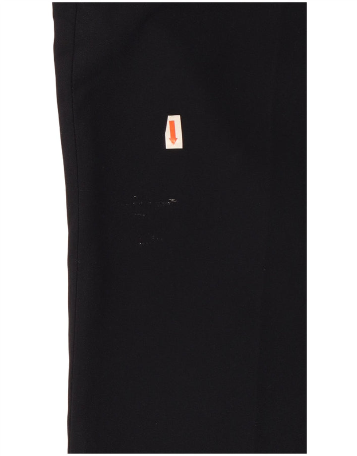 Pantaloni chino dritti da uomo Marks & Spencer W42 L29 poliestere blu navy