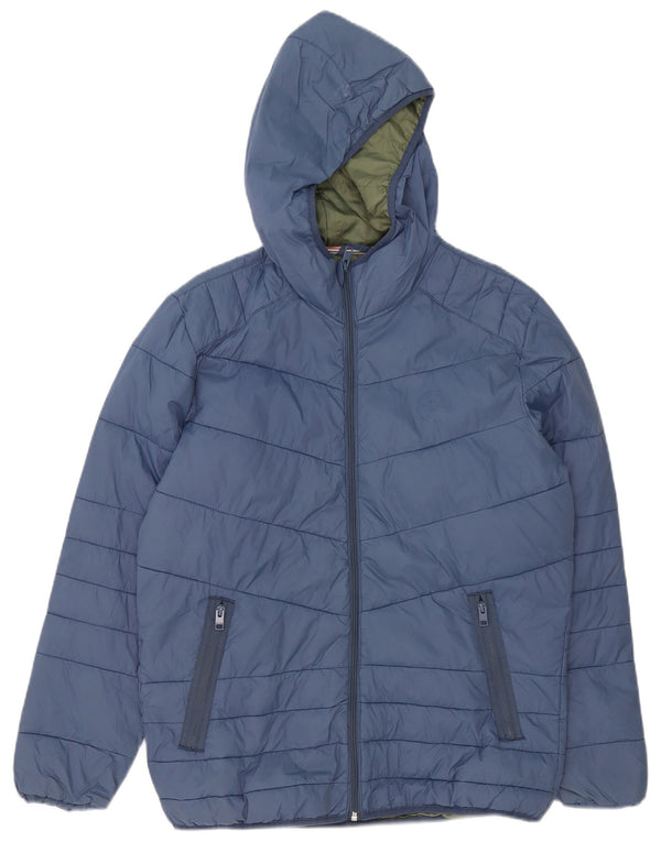 Giacca imbottita con cappuccio da uomo Jack & Jones UK 38 Blu medio