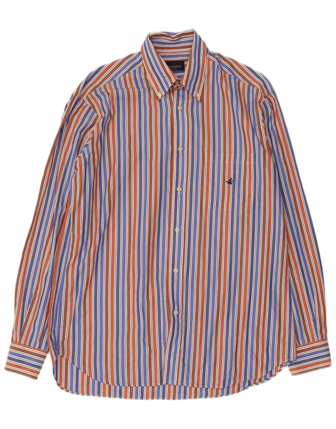 Camicia da uomo Brooksfield taglia 41 media a righe multicolore